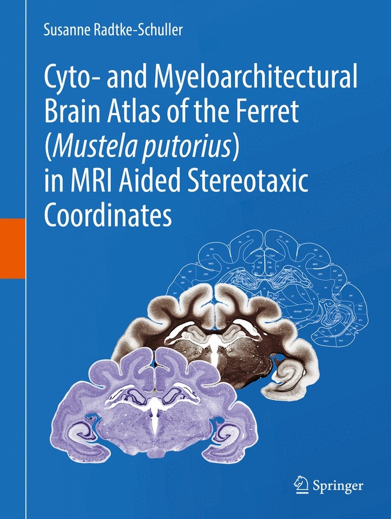 Susanne Radtke-Schuller - Cyto- and Myeloarchitectural Brain Atlas of the Ferret (Mustela putorius) in MRI Aided Stereotaxic Coordinates, Inbunden