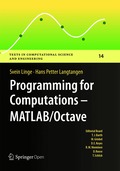 Programming for Computations - MATLAB/Octave