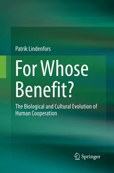Patrik Lindenfors - For Whose Benefit?, Häftad