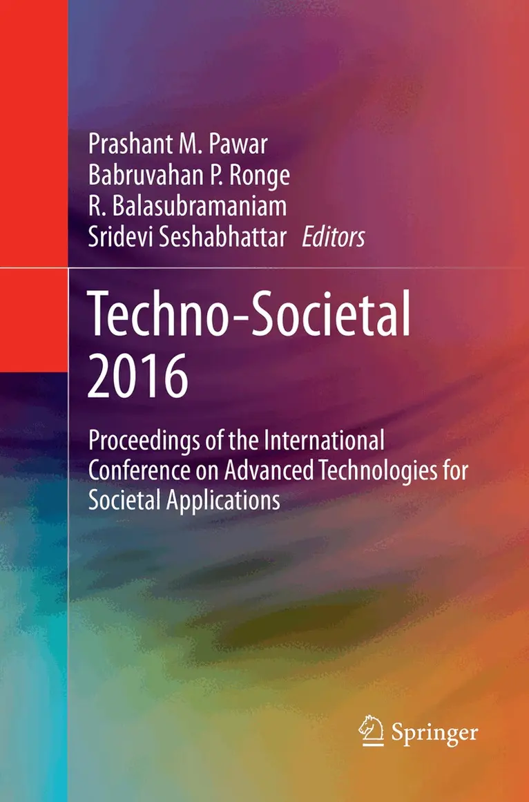 Prashant M. Pawar, Babruvahan P. Ronge, R. Balasubramaniam, Sridevi Seshabhattar - Techno-Societal 2016, Häftad. Tillgänglighet: Lägg i varukorg