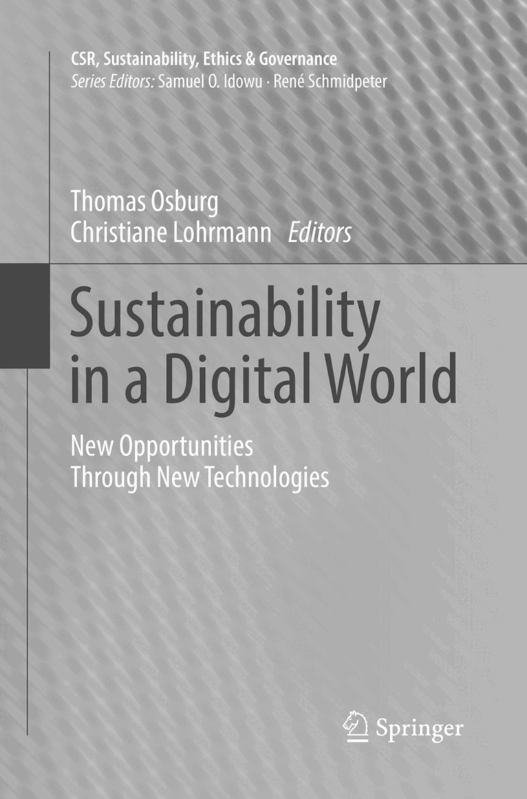 Thomas Osburg, Christiane Lohrmann - Sustainability in a Digital World, Häftad