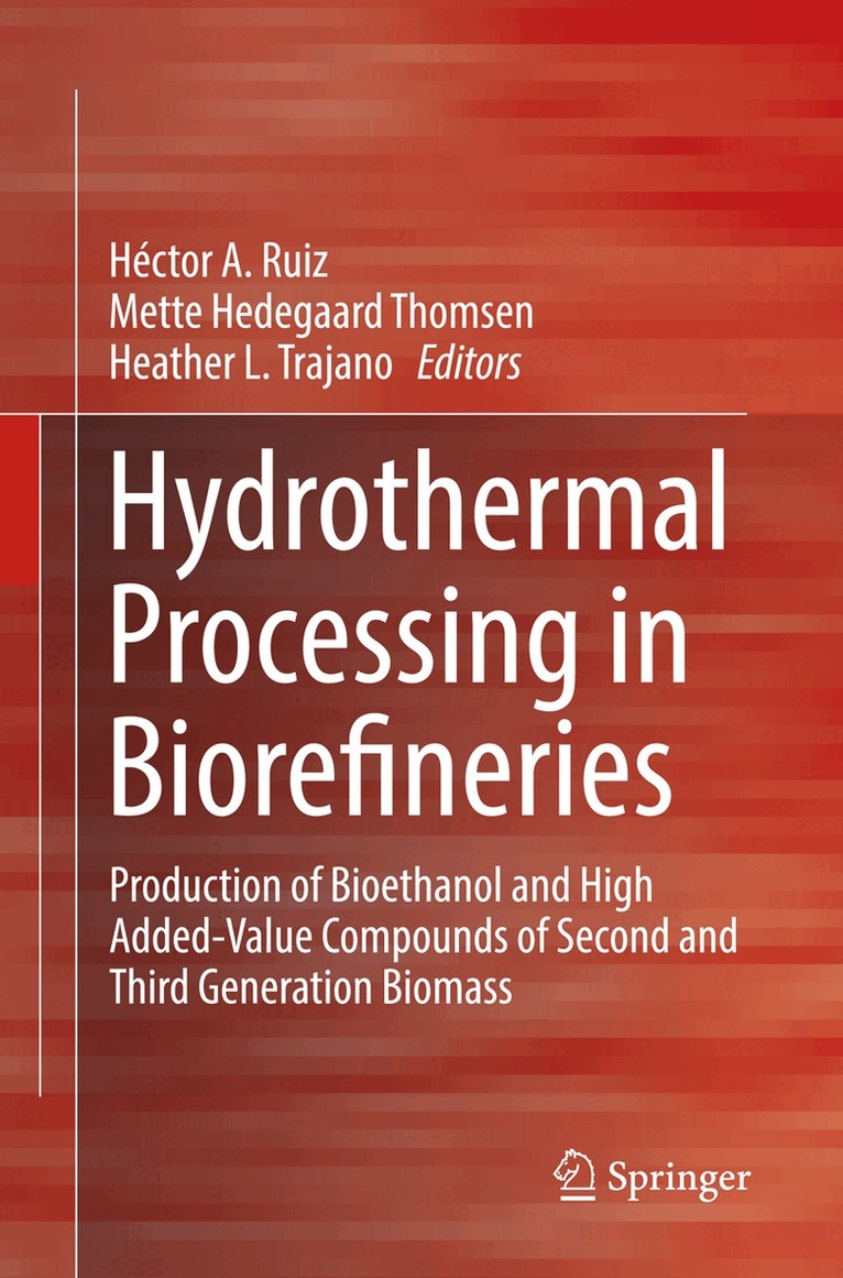Héctor A. Ruiz, Mette Hedegaard Thomsen, Heather L. Trajano - Hydrothermal Processing in Biorefineries, Häftad