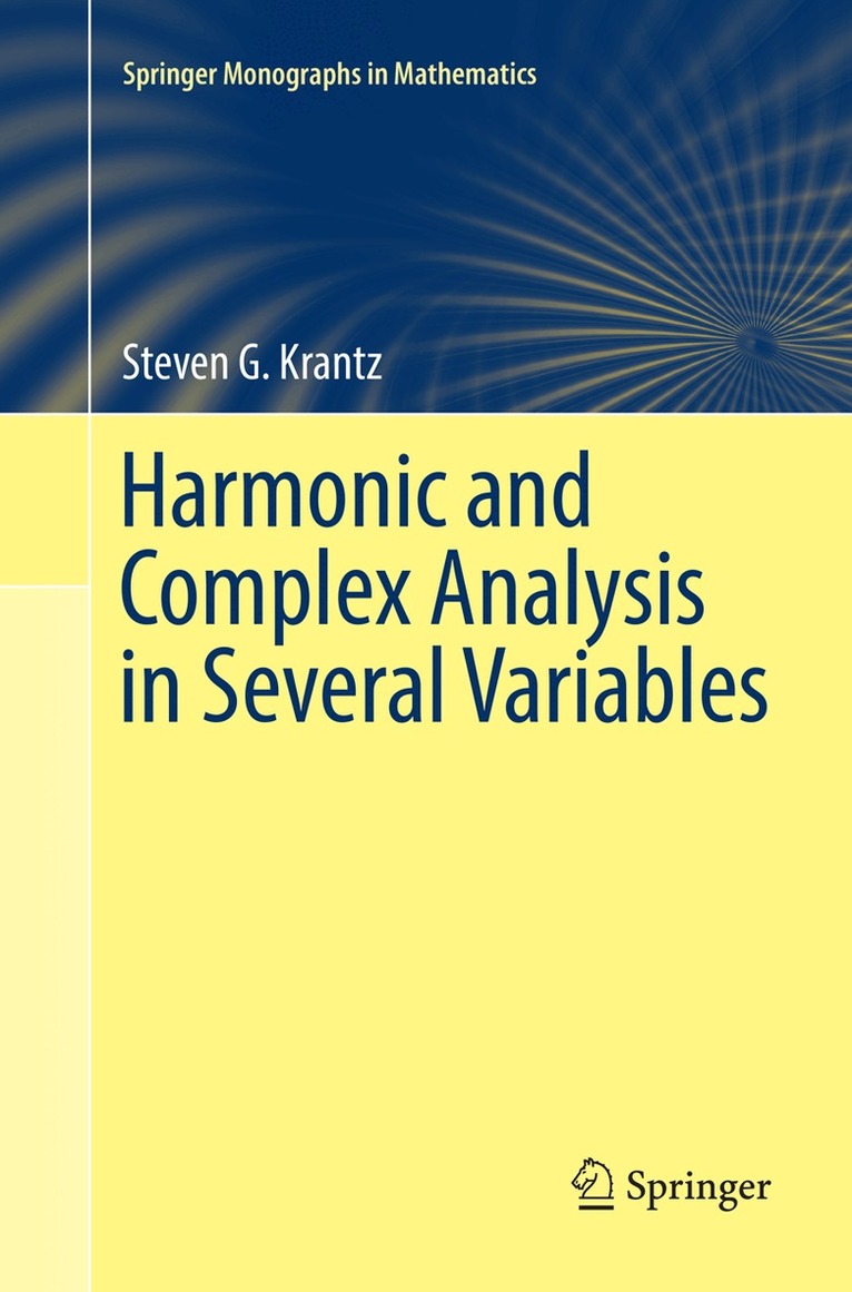 Steven G. Krantz - Harmonic and Complex Analysis in Several Variables, Häftad