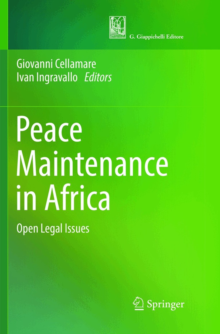 Giovanni Cellamare, Ivan Ingravallo - Peace Maintenance in Africa, Häftad