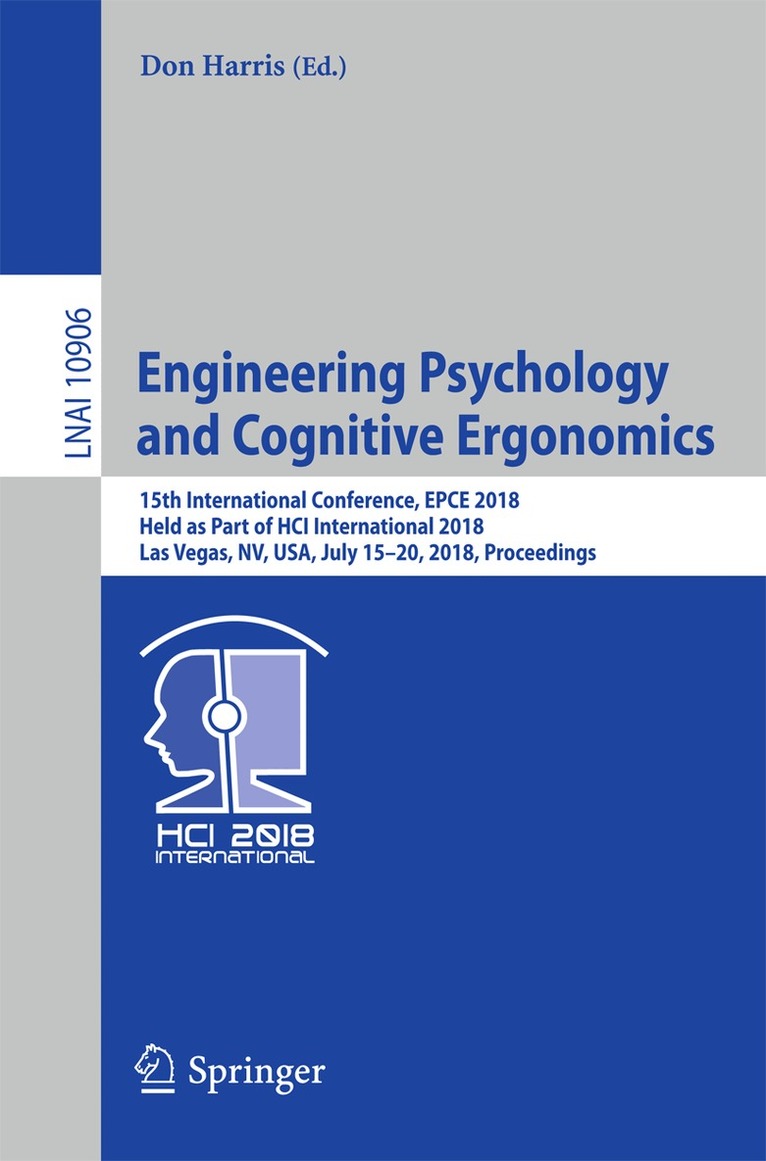Don Harris - Engineering Psychology and Cognitive Ergonomics, Häftad