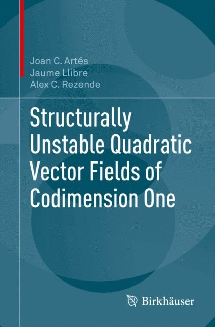 Alex C. Rezende, Jaume Llibre, Joan C. Artes - Structurally Unstable Quadratic Vector Fields of Codimension One, E-bok
