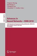 Advances in Neural Networks  ISNN 2018