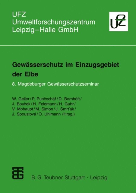 Walter Geller - Gewässerschutz im Einzugsgebiet der Elbe, E-bok