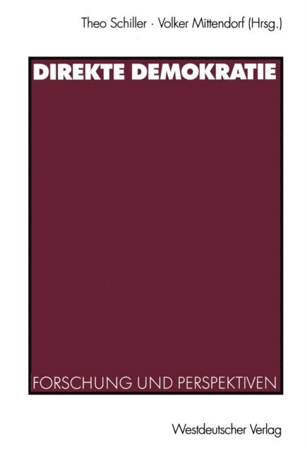Volker Mittendorf, Theo Schiller - Direkte Demokratie, E-bok