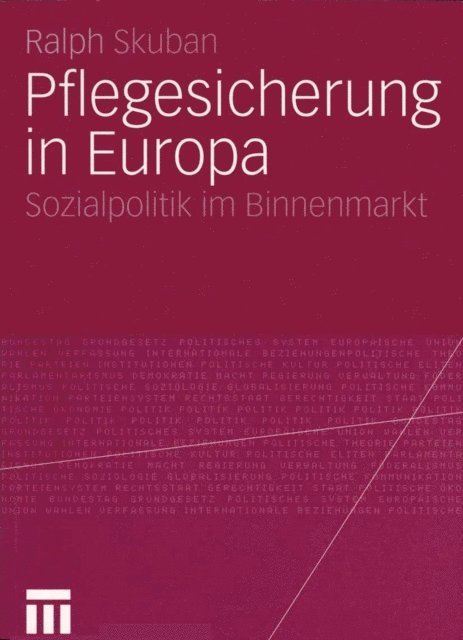 Ralph Skuban - Pflegesicherung in Europa, E-bok