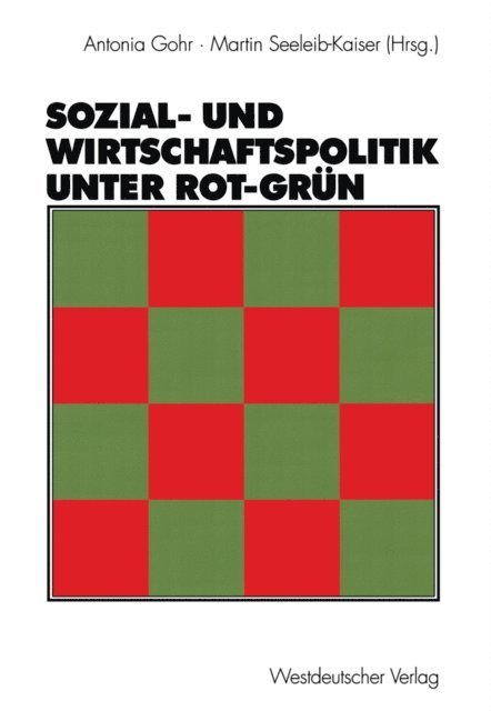 Martin Seeleib-Kaiser, Antonia Gohr - Sozial- und Wirtschaftspolitik unter Rot-Grün, E-bok