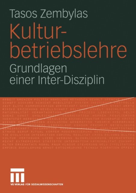 Tasos Zembylas - Kulturbetriebslehre, E-bok