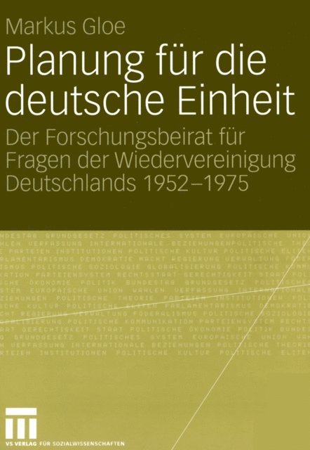 Markus Gloe - Planung für die deutsche Einheit, E-bok