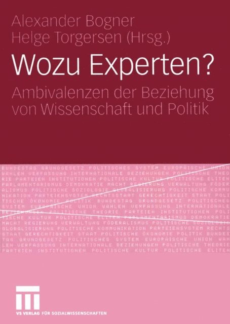 Helge Torgersen, Alexander Bogner - Wozu Experten?, E-bok