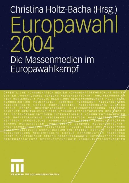 Christina Holtz-Bacha - Europawahl 2004, E-bok