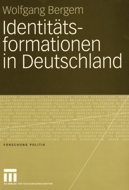 Wolfgang Bergem - Identitätsformationen in Deutschland, E-bok