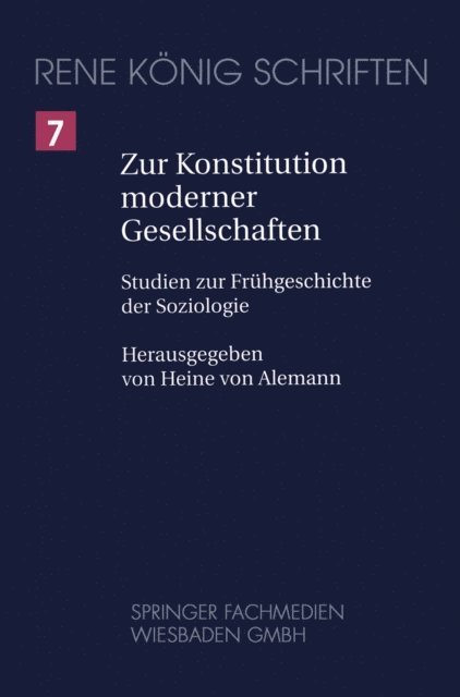 Heine von Alemann - Zur Konstitution moderner Gesellschaften, E-bok