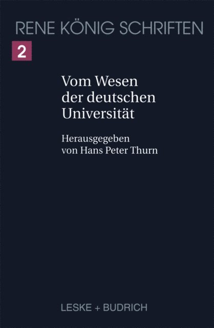 Hans Peter Thurn - Vom Wesen der deutschen Universität, E-bok