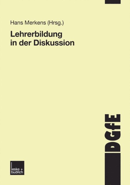 Hans Merkens - Lehrerbildung in der Diskussion, E-bok