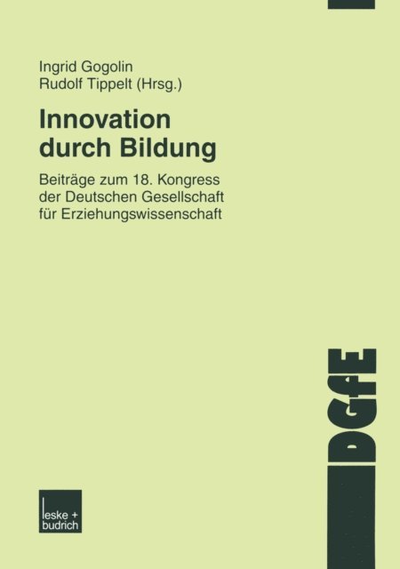 Rudolf Tippelt, Ingrid Gogolin - Innovation durch Bildung, E-bok
