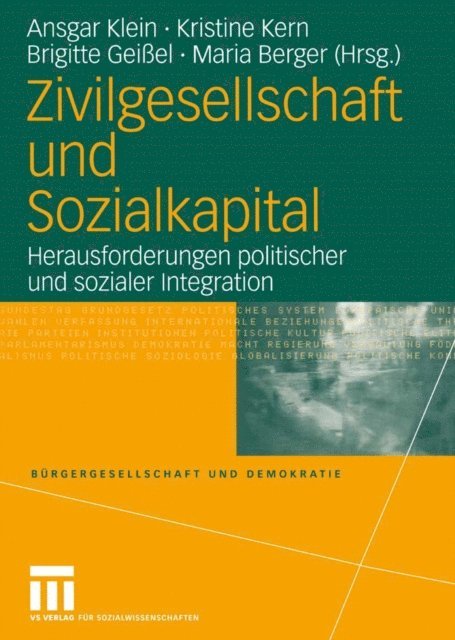 Maria Berger, Brigitte Geiel, Kristine Kern, Ansgar Klein - Zivilgesellschaft und Sozialkapital, E-bok