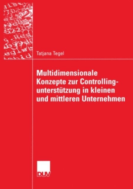 Tatjana Tegel - Multidimensionale Konzepte zur Controllingunterstützung in kleinen und mittleren Unternehmen, E-bok