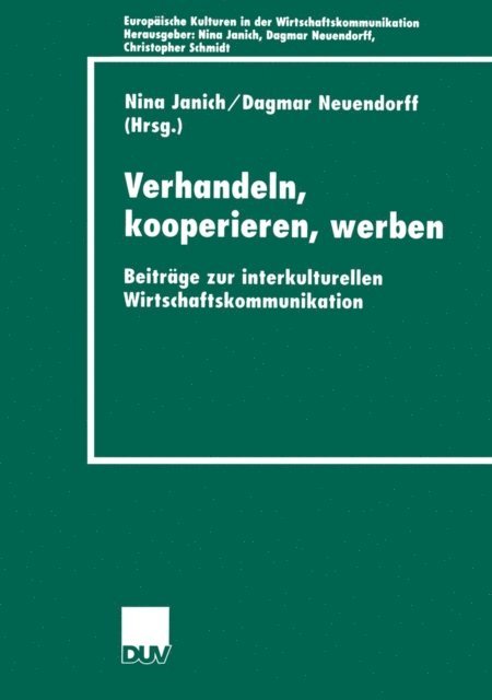 Dagmar Neuendorff, Nina Janich - Verhandeln, kooperieren, werben, E-bok