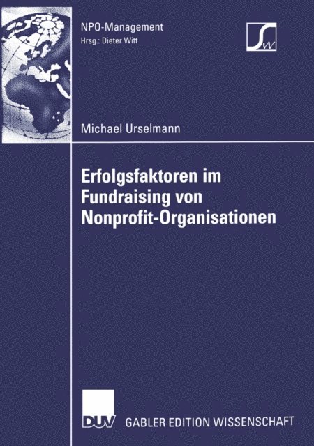 Michael Urselmann - Erfolgsfaktoren im Fundraising von Nonprofit-Organisationen, E-bok