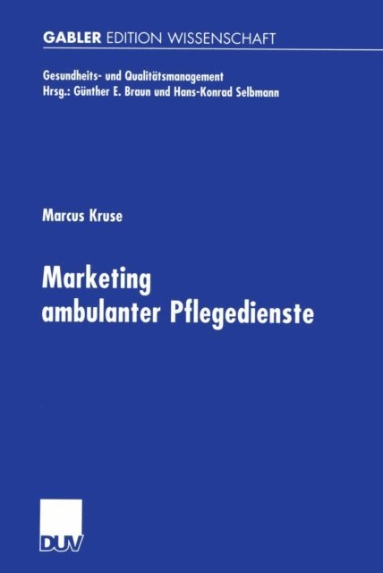 Marcus Kruse - Marketing ambulanter Pflegedienste, E-bok