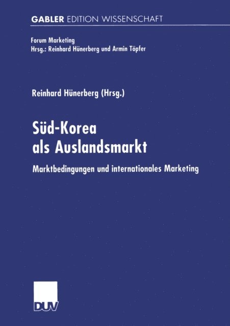 Reinhard Hunerberg - Süd-Korea als Auslandsmarkt, E-bok