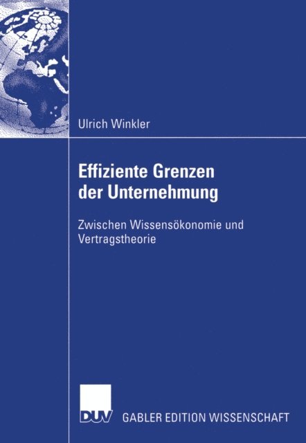 Ulrich Winkler - Effiziente Grenzen der Unternehmung, E-bok