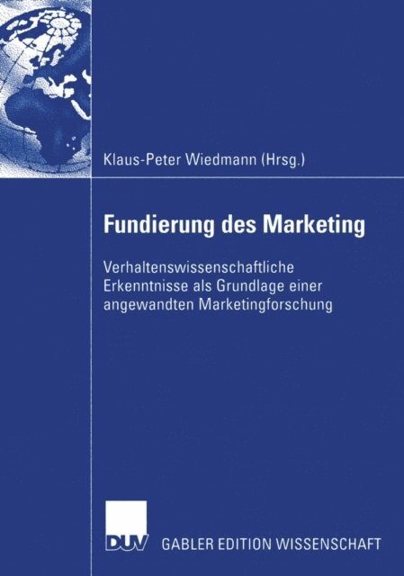 Klaus-Peter Wiedmann - Fundierung des Marketing, E-bok