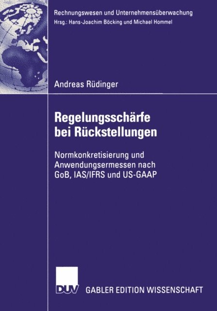 Andreas Rudinger - Regelungsschärfe bei Rückstellungen, E-bok