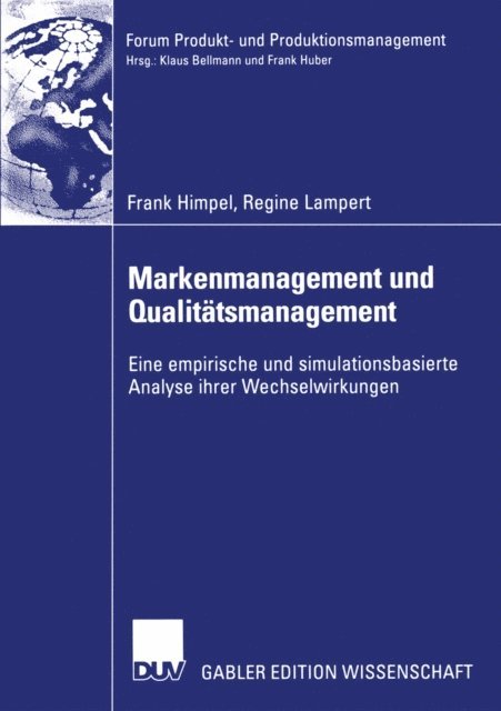 Regine Lampert, Frank Himpel - Markenmanagement und Qualitätsmanagement, E-bok