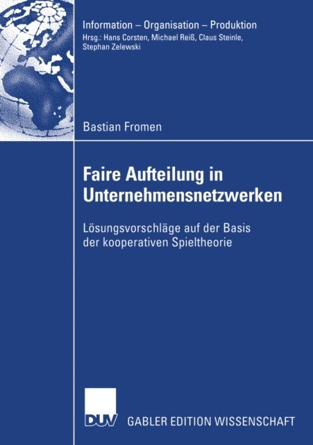 Bastian Fromen - Faire Aufteilung in Unternehmensnetzwerken, E-bok