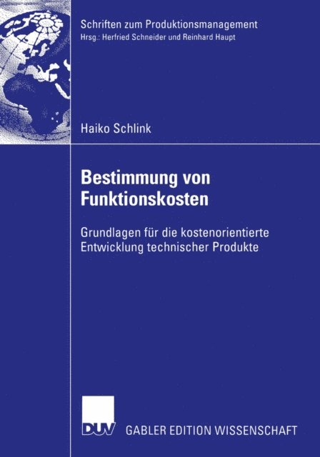 Haiko Schlink - Bestimmung von Funktionskosten, E-bok