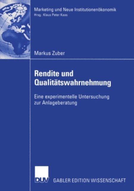 Markus Zuber - Rendite und Qualitätswahrnehmung, E-bok. Tillgänglighet: Lägg i varukorg