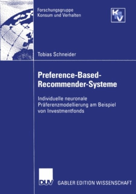 Tobias Schneider - Preference-Based-Recommender-Systeme, E-bok