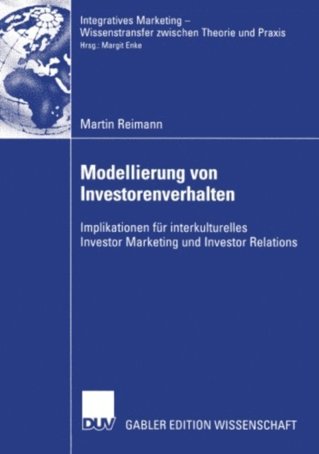 Martin Reimann - Modellierung von Investorenverhalten, E-bok