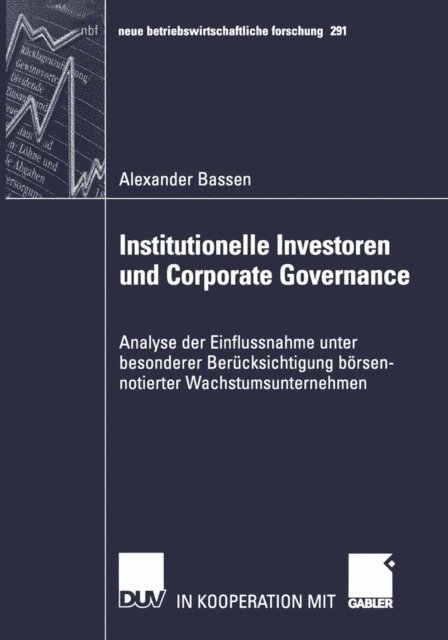 Alexander Bassen - Institutionelle Investoren und Corporate Governance, E-bok