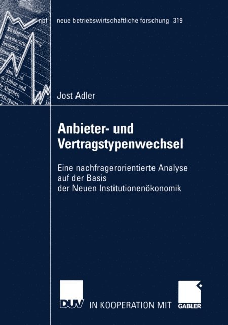Jost Adler - Anbieter- und Vertragstypenwechsel, E-bok