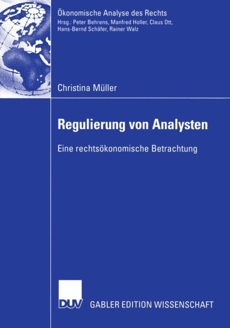 Christina Muller - Regulierung von Analysten, E-bok