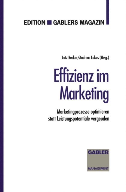 Andreas Lukas - Effizienz im Marketing, E-bok