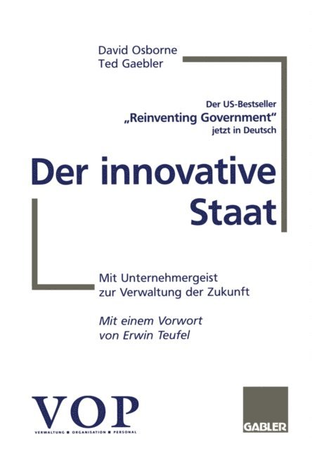 Ted Gaebler - Der innovative Staat, E-bok