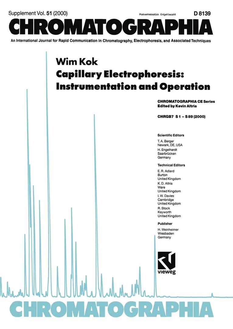 Wim Kok - Capillary Electrophoresis: Instrumentation and Operation, Häftad. Tillgänglighet: Lägg i varukorg