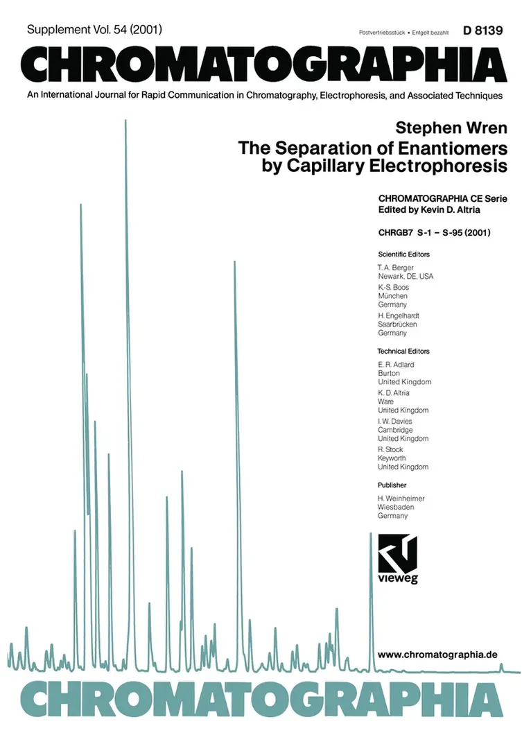 Stephen Wren - Separation of Enantiomers by Capillary Electrophoresis, Häftad. Tillgänglighet: Lägg i varukorg
