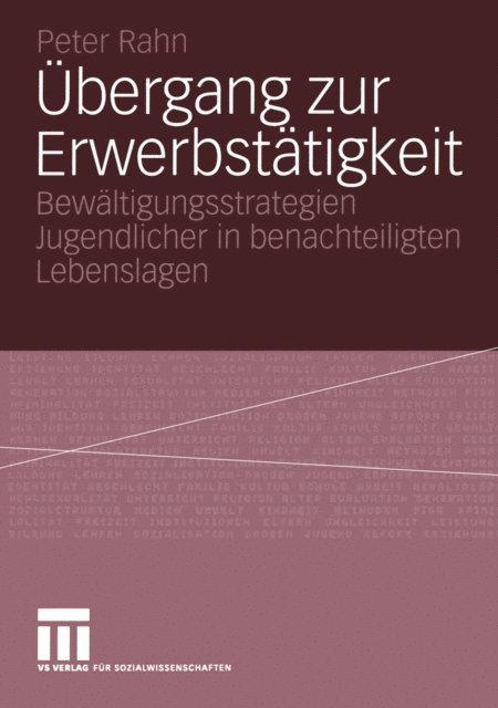 Peter Rahn - Übergang zur Erwerbstätigkeit, E-bok