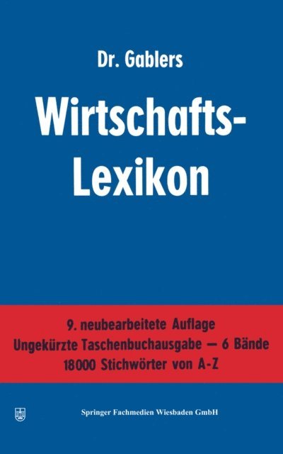 Reinhold Sellien - Dr. Gablers Wirtschafts-Lexikon, E-bok