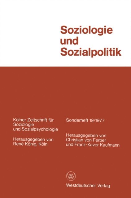 Christian ?von? Ferber - Soziologie und Sozialpolitik, E-bok