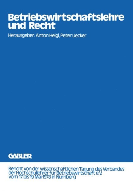 Peter Uecker, Anton Heigl - Betriebswirtschaftslehre und Recht, E-bok. Tillgänglighet: Lägg i varukorg